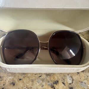Chloe Brown Oversized Sunglasses